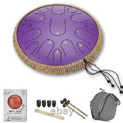Steel Tongue Drum Kit Hand Drum Handcrafted 15 Notes Tone For Practice