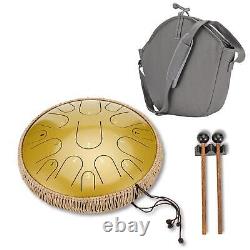 Steel Tongue Drum Kit Hand Drum Handcrafted Protective Spray Paint For