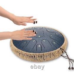 Steel Tongue Drum Kit Hand Drum Handcrafted Protective Spray Paint For