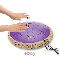 Steel Tongue Drum Kit Handcrafted Hand Drum Excellent Resonance Vibration 15