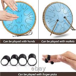 Steel Tongue Drum Kit Protective Spray Paint Hand Drum Excellent Resonance
