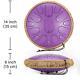 Steel Tongue Drum Kit Protective Spray Paint Hand Drum Handcrafted Portable For