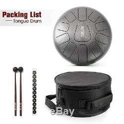 Steel Tongue Drum Tank Drum Handpan Drum 11 Notes 10 Inches Percussion Instru