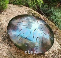 Steel Tongue Drum in 432 Hz Handpan with double notes Spiritual Gift Ø 330 mm