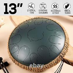 Tank Drum 13 Inch Portable Tongue Drum For Relax For Students