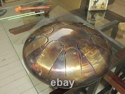 Tank drum steel tongue handpan, minor, 30cm 4 kg, 10 notes ethno folk