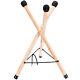 Tongue Drum Foldable Stand Floor Holder Show Racks for Steel Tripod Wooden