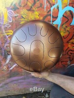 USA Made Manastone Steel Tongue Drum Kurd 10-note Scale (Gold, Copper, Silver)