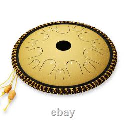 Ulalov Percussion Steel Tongue Drum, 14 Note with Book Mallet Finger Pick Women