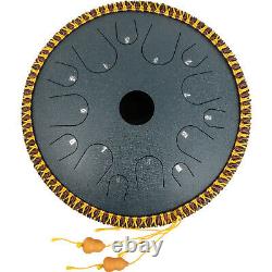 VEVOR Tongue Drum 14 Inches 14 Note Dish Shape Drum With Rope Decoration Navy Blue