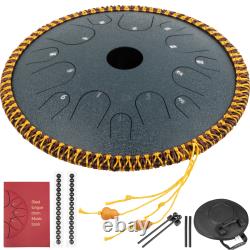 VEVOR Tongue Drum 14 Notes Dish Shape Drum 14 Inches Dia. With Rope Decoration