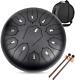 WZTO Steel Tongue Drum, 11 notes 10 inch Lotus Flower Pan Drum Percussion Steel