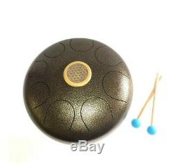WuYou 14 Inch 8 Note Steel Tongue Drum Handpan Best Sound Therapy Drum WithMallets