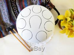 WuYou 8 inch 19cm Christmas Gift Steel Tongue Drum/handpan Pearl White, F note