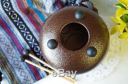 WuYou 9in Steel Tongue Drum Handpan drum Chakra drum Great Christmas Gift Bronze