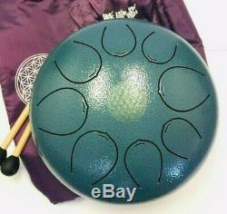 WuYou Mini Steel Tongue Drum 10 Inch 8 Note Percussion Handpan Drum WithTravel Bag
