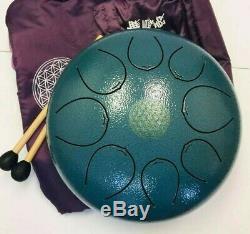 WuYou Mini Steel Tongue Drum 10 Inch 8 Note Percussion Handpan Drum WithTravel Bag