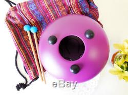 Wuyou 10 Large Steel Tongue Drum/Tank Drum FREE Bag & 2sticks, Purple