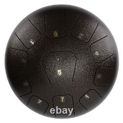 (bronze)Steel Tongue Drum Ethereal Sounds Worry Free Healing Drums For