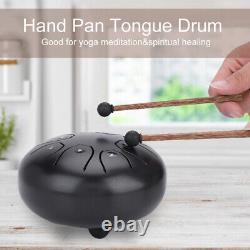 (coffee)8-Tone Handpan Drum Stainless Steel Tank Drum Tongue Drum For