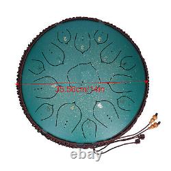 (navy Blue)Percussion Drum 14in Titanium Steel And Rubber Tongue Drum For
